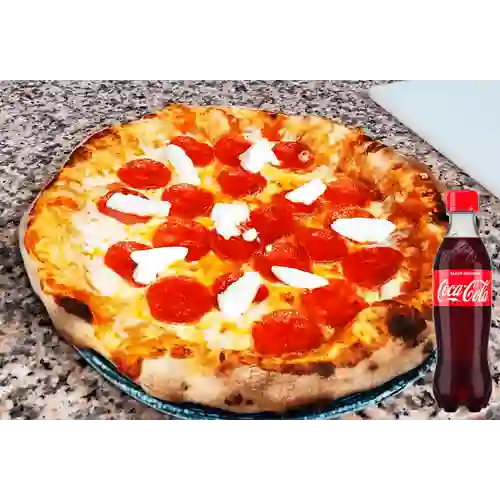 Combo Pizza de Pepperoni + Coca-Cola 400 ML