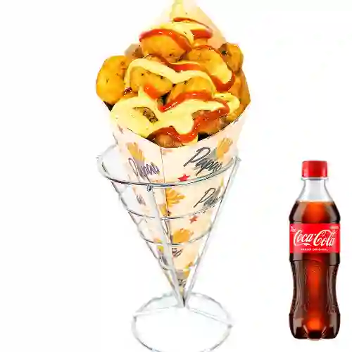 Combo Papao Criollo Pequeño + Coca Cola Original 400 ml