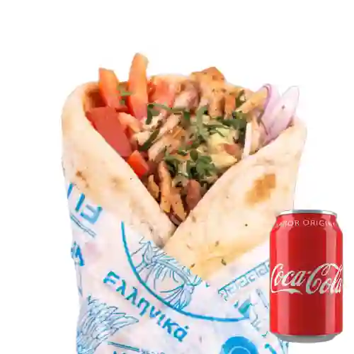 Combo Gyro de Pollo + Coca-Cola Sabor Original 330 ml