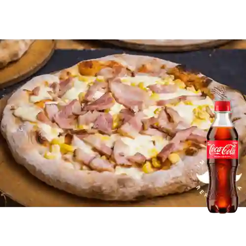 Combo Pizza Maíz Tocineta + Coca Cola Original 400 ml