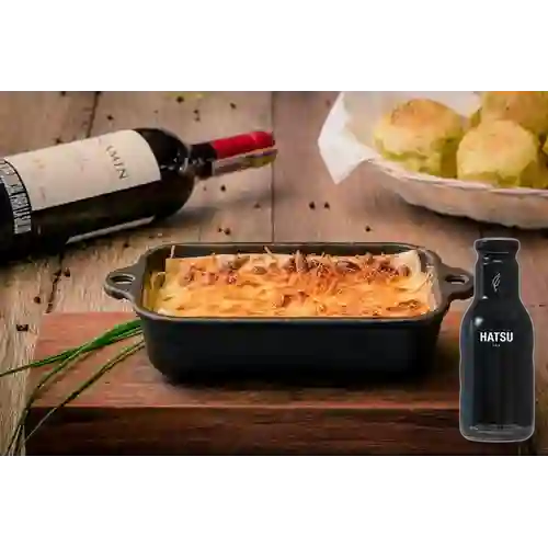 Combo Lasagna Combinada + T�� Hatsu Negro 400 ml