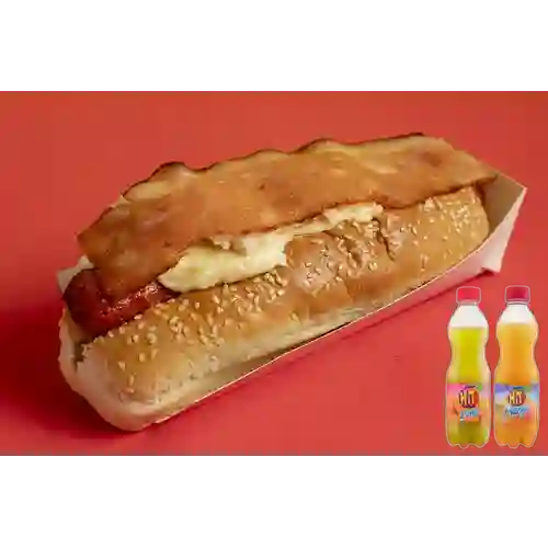 Combo Perro Ranchero + Jugo Hit 500Ml