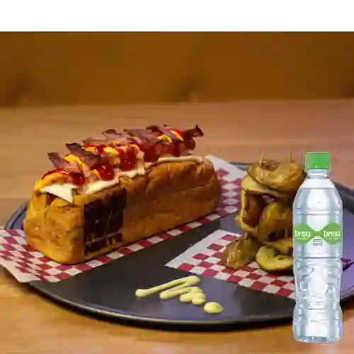 Combo Super Perro Ambry´s + Agua Brisa con Gas 600ml