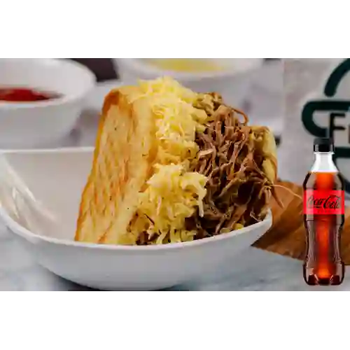 Combo Arepa la Peluda + Coca-Cola ZERO 400ml