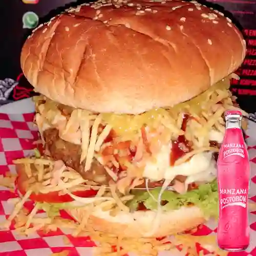 Combo Callejera + Postobón Manzana 350 ml