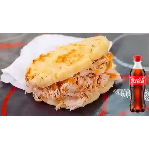 Arepa Rellena de Pollo&Queso +Cocacola Org 400ml
