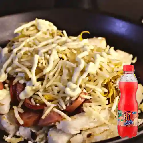 Picada de Arepa 4 Carnes +Hit Frutas Tropicales 500ml