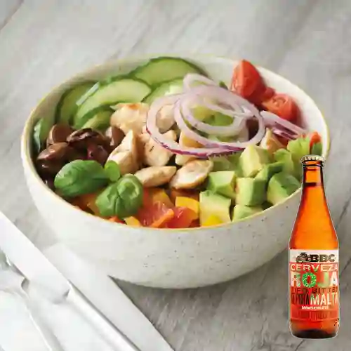 Combo Bowl de Pollo + BBC Monserrate Roja 330 ml