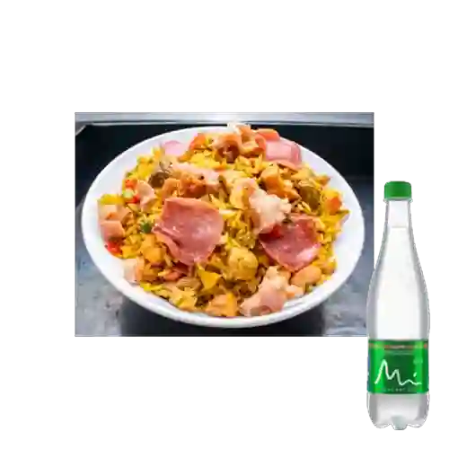Combo Arroz de la Casa + Manantial Con Gas 600ML