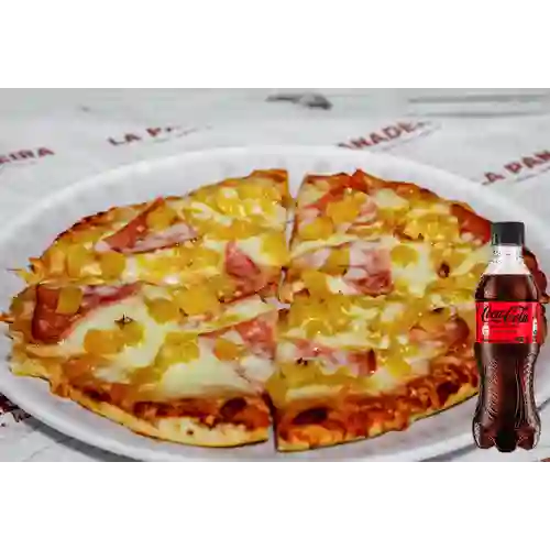 Combo Hawaiana + Coca Cola Sin Azúcar 400 ml