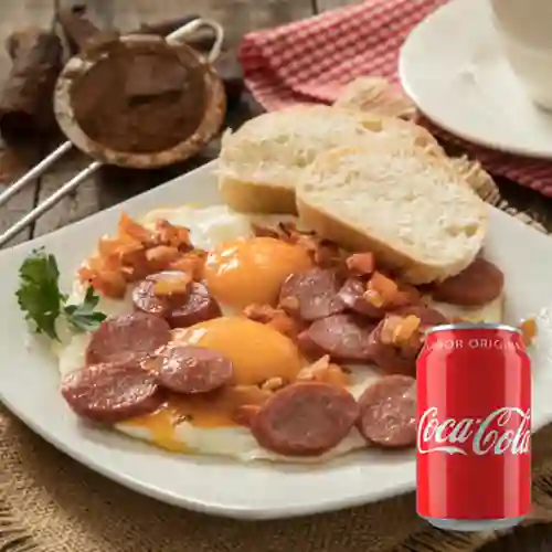 Combo Desayuno Ranchero + Coca-Cola Sabor Original 330 ml