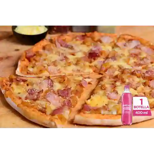 Combo Pizza Samba Pequeña + Postobón Manzana 400 ml