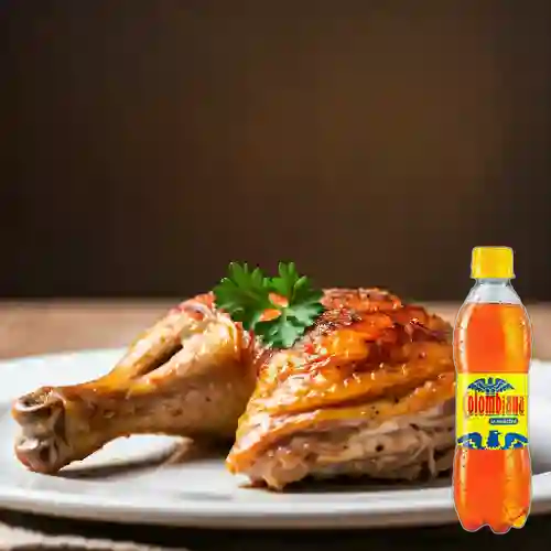 Combo 1/4 Pollo Asado + Colombiana 350 ml