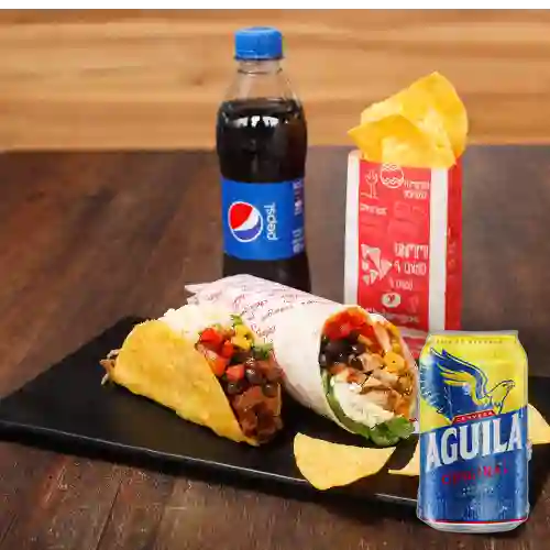 Combo Chilanguito + Cerveza Aguila Original Lta 330ml