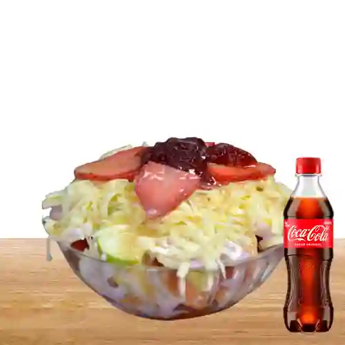 Combo Ensalada de Frutas Mr. Lechón + Coca Cola Original 400 ml