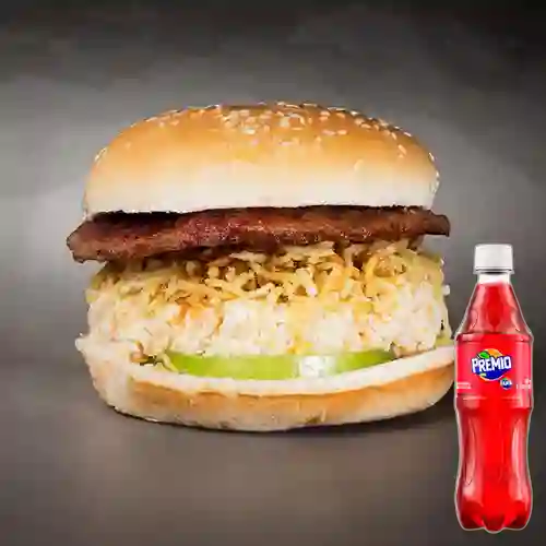 Combo Hamburguesa Sencilla + Premio 400 ml