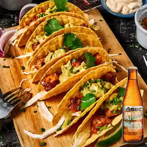 Combo Euforia de Tacos + BBC Cajicá Miel 330 ml