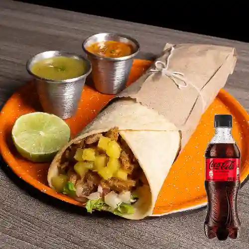 Combo Burrito + Tocineta + Coca Cola Sin Azúcar 400 ml