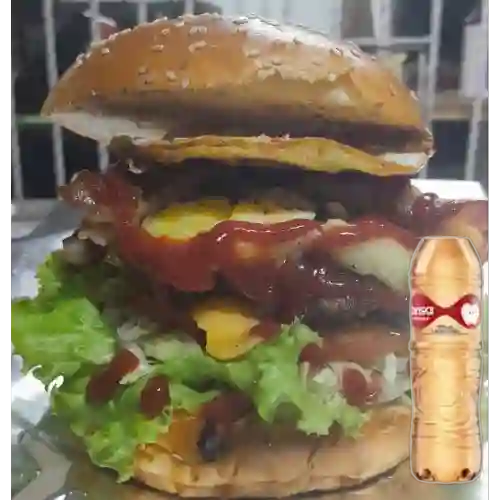 Combo Hamburguesa Especial +Agua Brisa Manzana X 600Ml