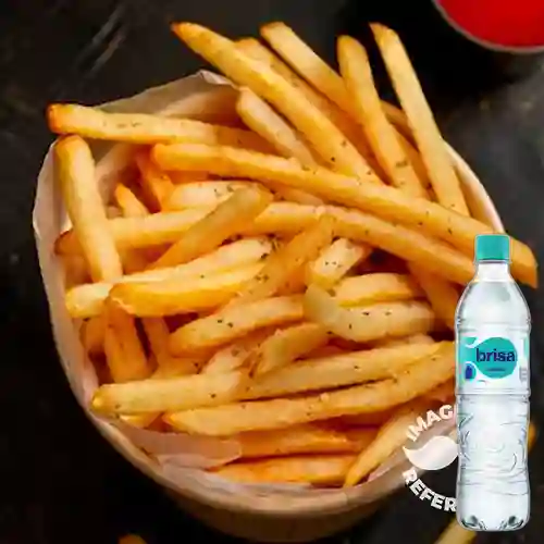 Combo Papas a la Francesa + Brisa Sin Gas 600ML