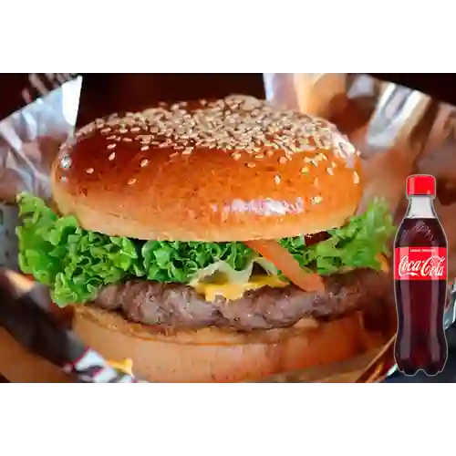 Hamburguesa Callejera c/ Tocineta +Cocacola Org 400ml