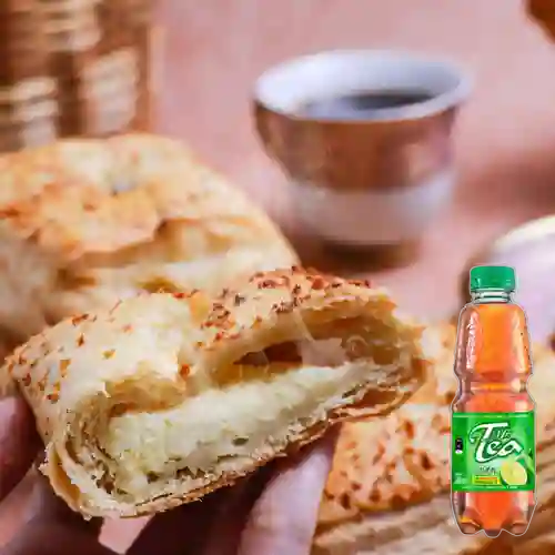 Combo Pastel de Queso + Mr Tea Limón 300 ml
