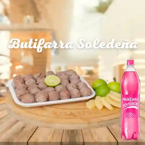 40 Butifarras Listas para Consumir+Postobon Manzana 1l