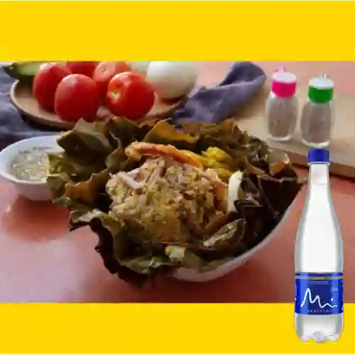 Combo Tamal Voltiado Especial +Manantial S/gas 600ML