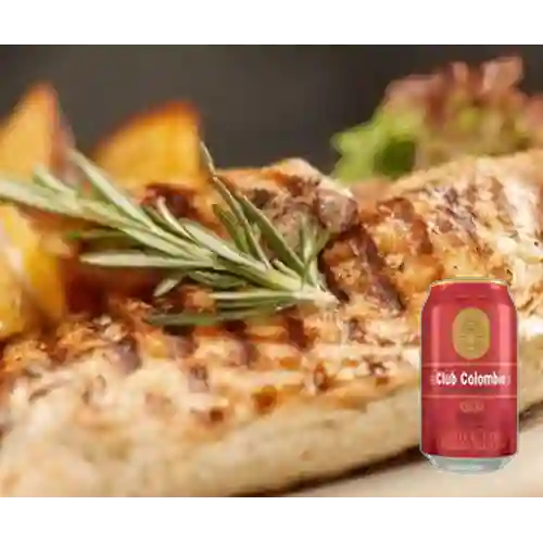 Combo Pechuga de Pollo + Club col. Roja Lta 330ml
