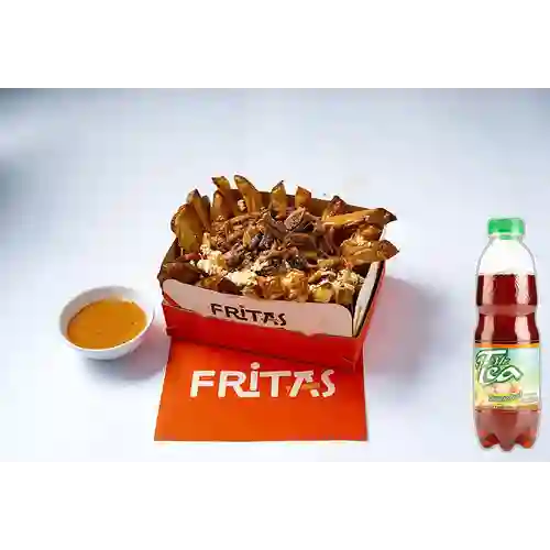 Combo Papas Grandes Mechudas + Mr Tea Durazno 600 ml