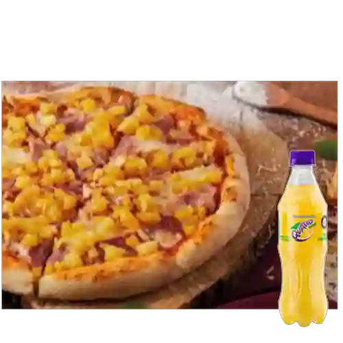 Combo Pizza Hawaiana Personal + Quatro Original 400ML