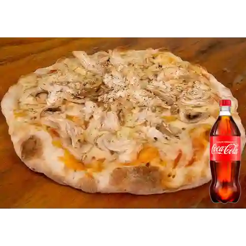 Combo Pollo Champiñón Grande +Cocacola Orig 1 L