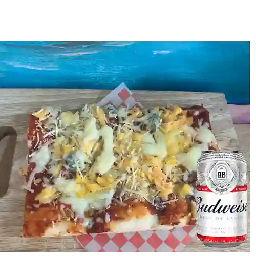 Combo 4 Formaggi + Budweiser 350 ml