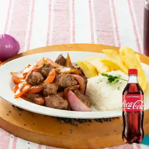 Combo Lomo Saltado + Coca-cola Sabor Original 500 ml