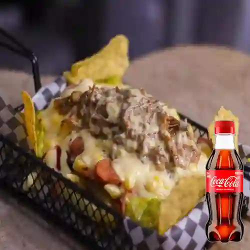 Combo Salchipapa Brisket Fries +Cocacola Orig 250ML
