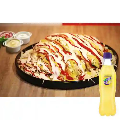 Combo Salchipapa Costeña Duo + Quatro Original 400ML