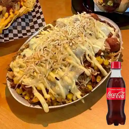 Combo Salchipapa Clásico +Cocacola Orig 250ml