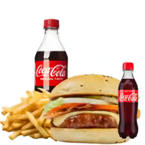 Combo Big Fuego + Coca-Cola Sabor Original 400 ml