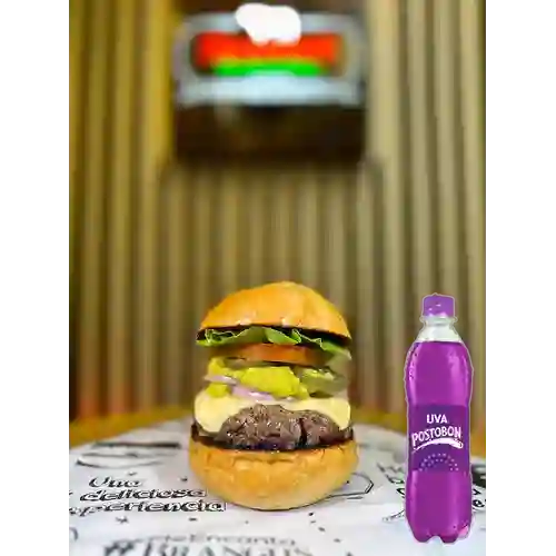 Combo Hamburguesa Mexicana + Postobon Uva 400 ml