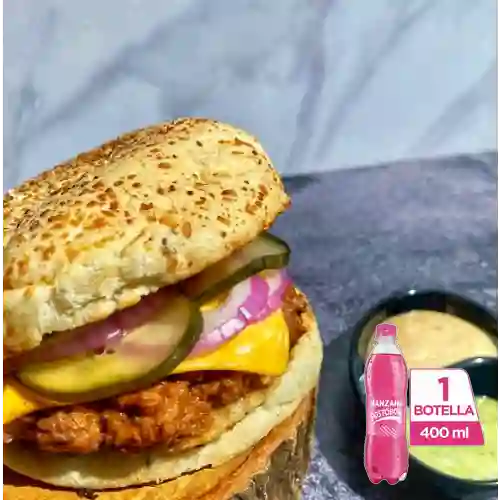 Combo Burger Smash + Postobón Manzana 400 ml