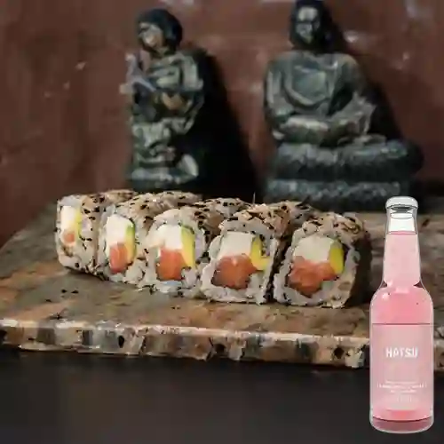 Combo Philadelphia Roll +Hatsu Frambuesa&Rosas 300ml