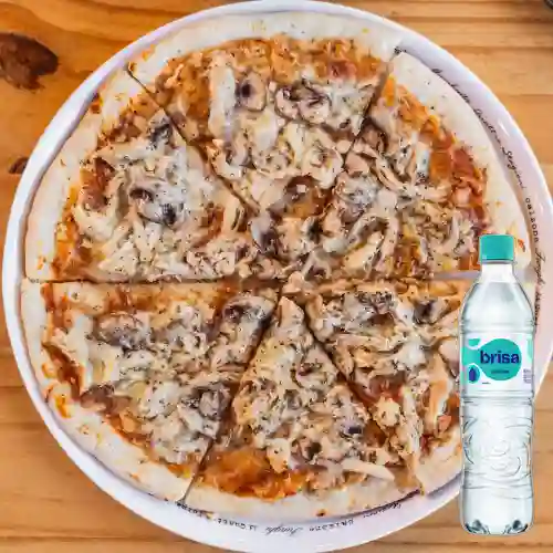 Combo Pizza de Pollo&Champiñones +Brisa S/gas 600ML