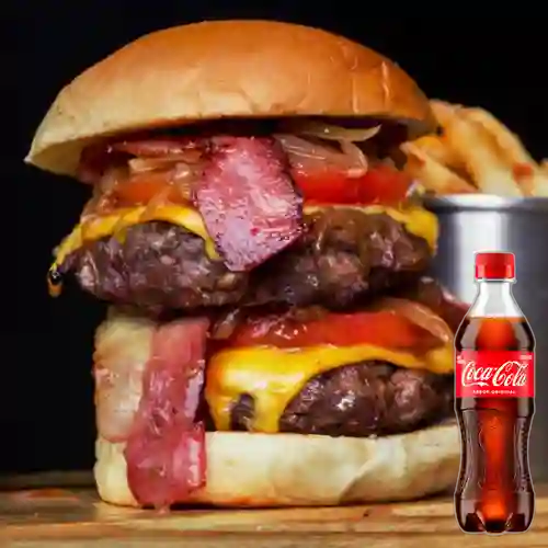 Husk cheese burger +cocacola orig 400ml