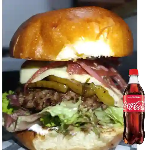 Combo Hamburguesa de la Casa +Cocacola Orig 500ml