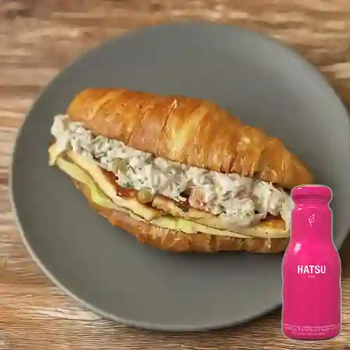 Combo Croissant Media Luna + Hatsu Rosa 250 ml