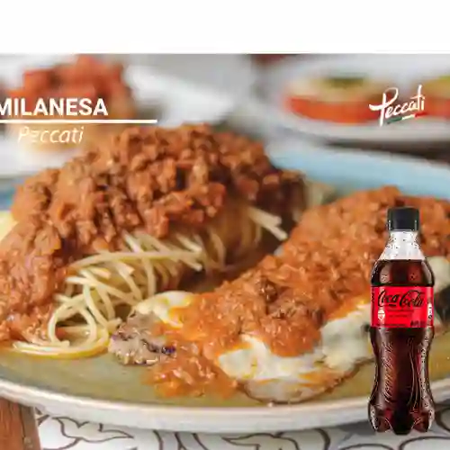 Combo Milanese Peccati + Coca Cola Sin Azúcar 400 ml