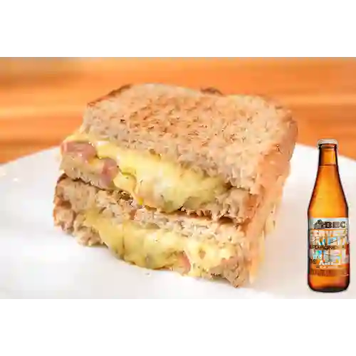 Combo Sánduche Triple Queso + BBC Cajicá Miel 330 ml