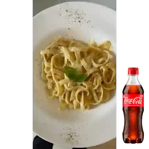 Combo Fettuccine Alfredo + Coca Cola Original 400 ml