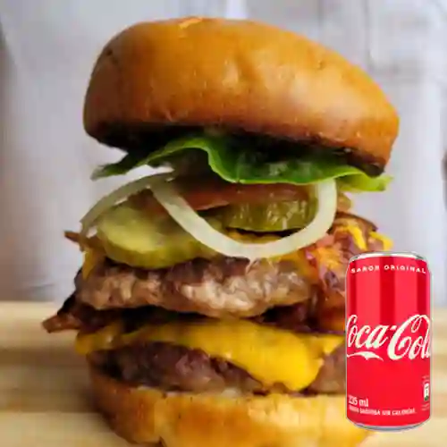 Combo Burger Kamikaze + Coca-Cola Original 235 ml