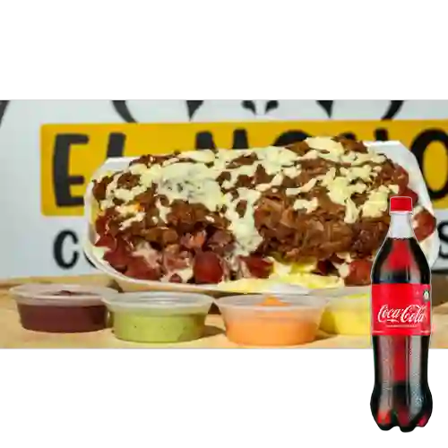Combo Salchi Carne para 3 + Gaseosa 1.5
